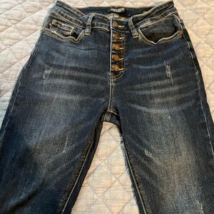 Judy‎ Blue Medium Wash Denim button fly jeans